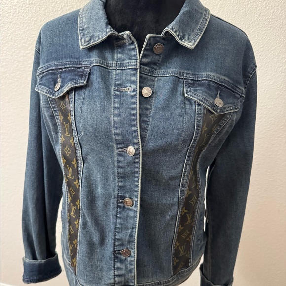 Upcycled Jackets & Blazers - Women's Blue Jean Jacket
